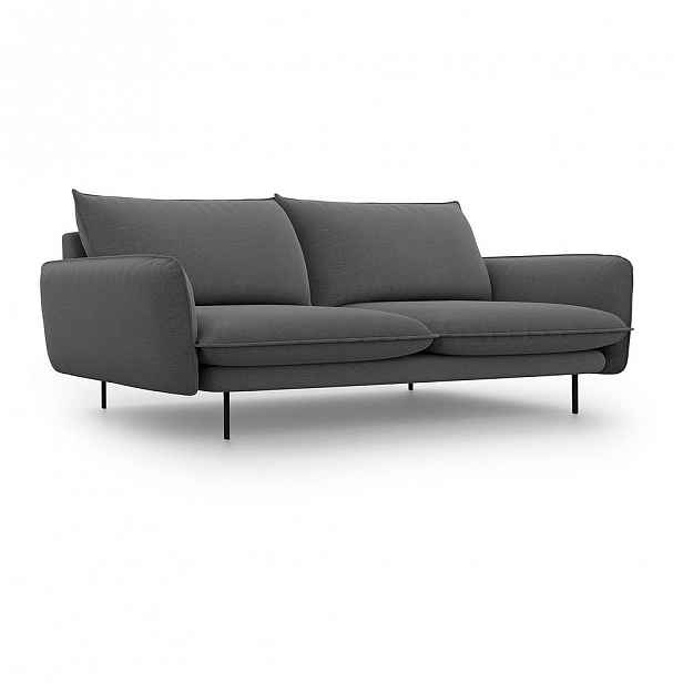Tmavě šedá pohovka Cosmopolitan Design Vienna, šířka 230 cm