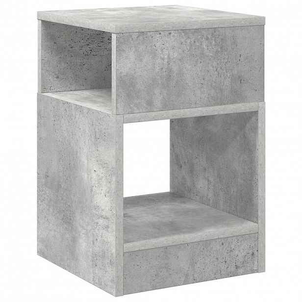 vidaXL Odkládací stolek Betonově šedá 30,5 x 30 x 45 cm
