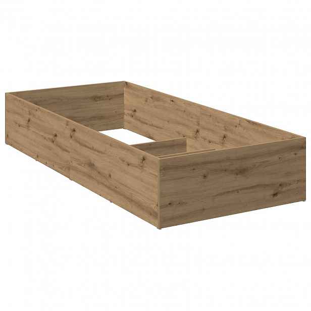 vidaXL Rám pro polohovatelnou základnu postele Dub artisan 90 x 200 cm