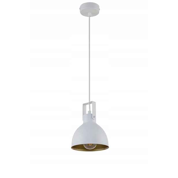 Retro závěsná loftová lampa Mars 1xE27 15W bílá/zlatá Sigma Lighting