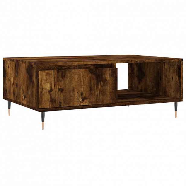 vidaXL Konferenční stolek kouřový dub 90 x 60 x 35 cm kompozitní dřevo