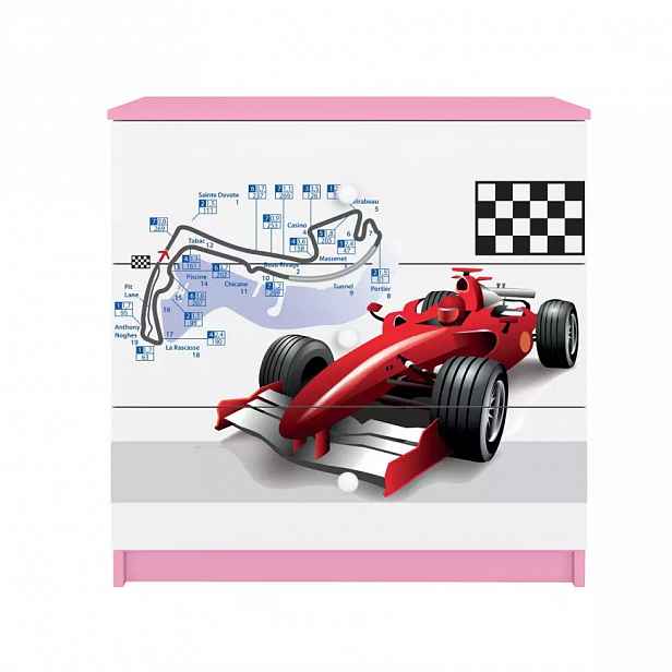 Dětská komoda Babydreams růžová - Formule