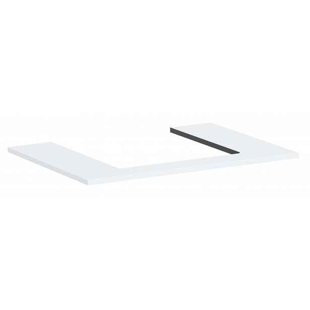 Hansgrohe Xilesa E - Deska pod umyvadlo, 78x55 cm, výřez uprostřed, matná bílá 54269700