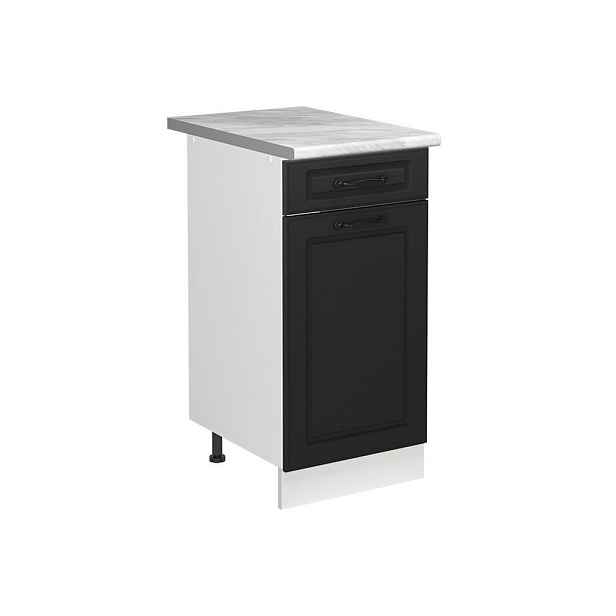 Vicco SKŘÍŇKA POD DŘEZ R-Line, Antracitový venkovský dům/Bílá, 40 cm pracovní deska Mramor
