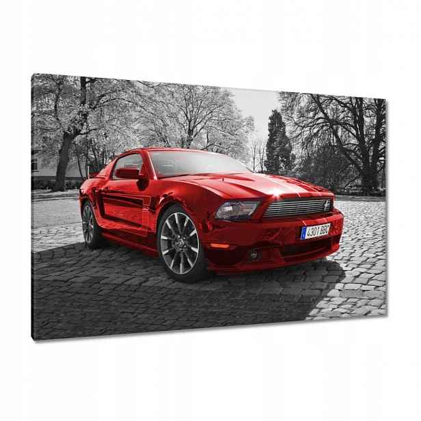 Obrazy 120x80 Červený Ford Mustang Usa
