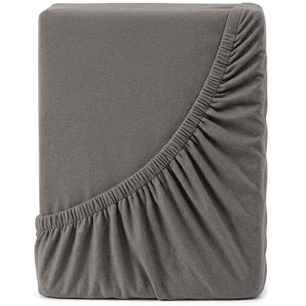 4Home jersey prostěradlo Lycra antracit, 200 x 200 cm