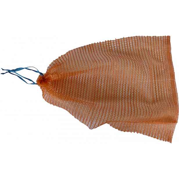 BKSHOP Rašlový pytel zatahovací, světle oranžový 35x47 5kg