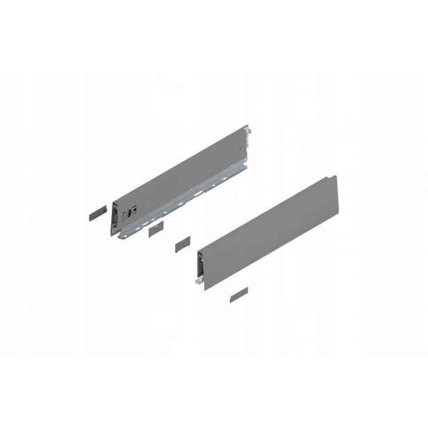 Blum 470M4002S Bok Merivobox, výška M (91 mm) 400 mm, šedá matná barva