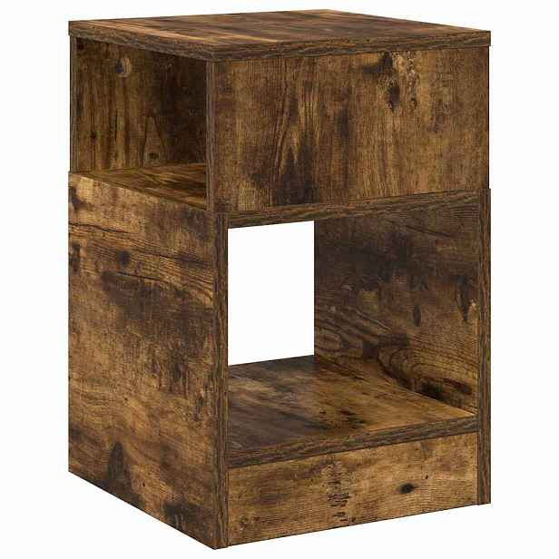 vidaXL Odkládací stolek Kouřový dub 30,5 x 30 x 45 cm Kompozitní dřevo