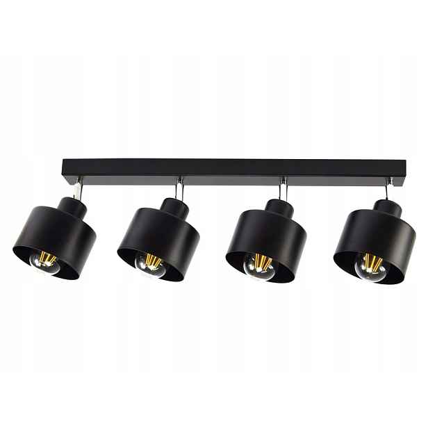 Lampa Stropní Svítidlo Skandinávská Loft Černá 384-B4 Led