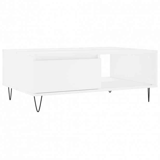 vidaXL Konferenční stolek bílý 90 x 60 x 35 cm kompozitní dřevo