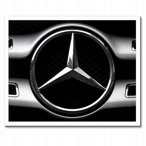 Plakáty v rámu 50x40 Mercedes Černobílé