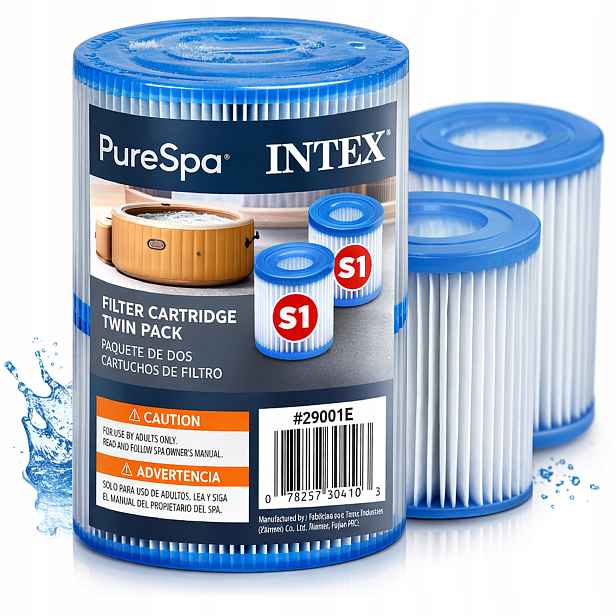 2 x Filtr do bazénu Jacuzzi Pure Spa Filtrační vložky Intex typ S1 29001