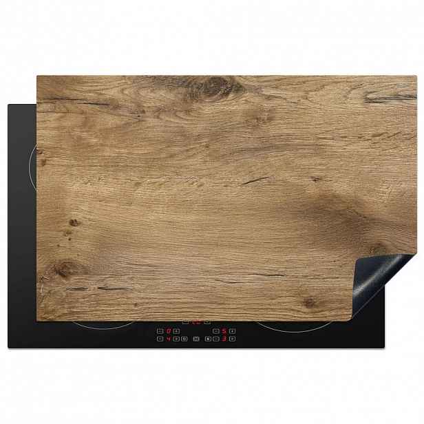 MuchoWow KRYT NA INDUKČNÍ DESKU Dřevo - hnědé - vzhled dřeva 80x52 cm