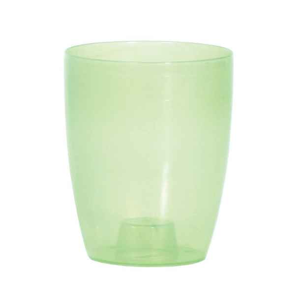 Prosperplast Květináč Coubi Orchidea zelený transparentní I mat, varianta 13,2 cm