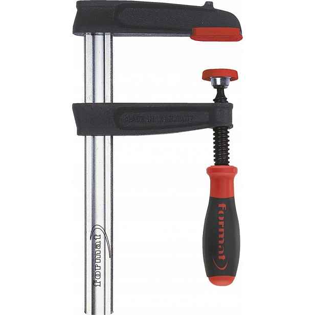 Šroubová truhlářská svěrka 200 x 100 mm Format z kontinuální litiny Rukojeť 2K