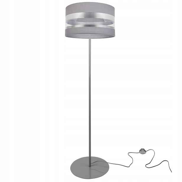 Stojací Lampa Chromová Stínidlo Elegantní Různé Barvy