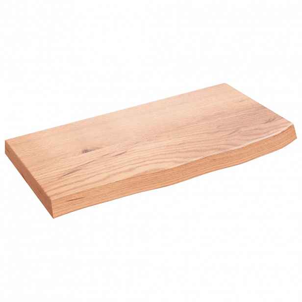 vidaXL Koupelnová deska hnědá 60x30x(2-4) cm ošetřený masivní dřevo