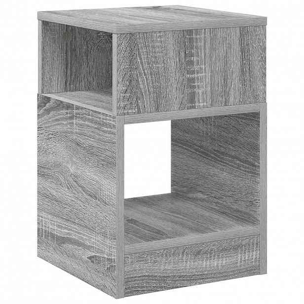 vidaXL Odkládací stolek Šedý Sonoma 30,5 x 30 x 45 cm Kompozitní dřevo