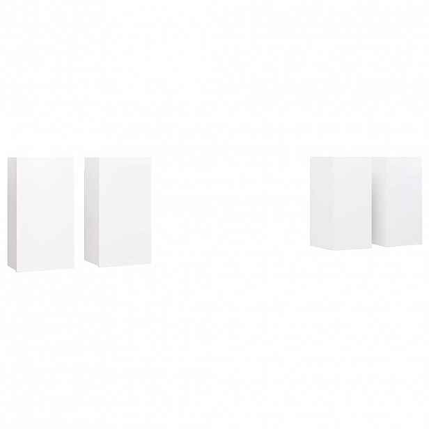 vidaXL TV skříňky 4 ks bílé 30,5 x 30 x 60 cm kompozitní dřevo