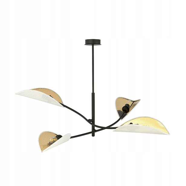 Stropní Svítidlo Emibig Lotus 4xE14 40W Bílo-zlatá, třída Černobílá