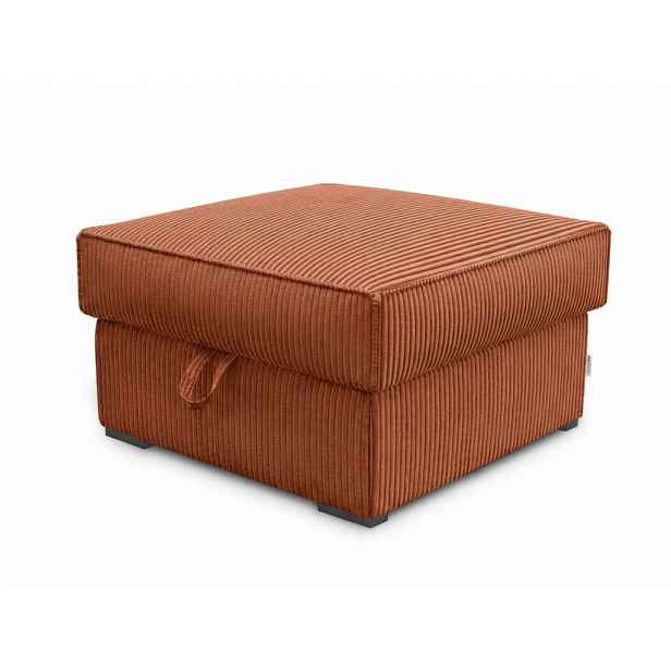 Taburet SMART COSARO XL s úložným prostorem 71x71 cm, terakotový