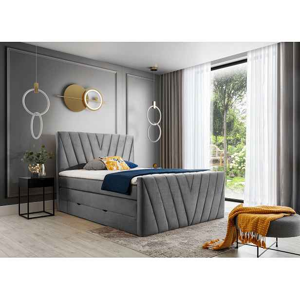 Boxspring Candice Rozměr: 140 x 200 cm, látka: Nube 4