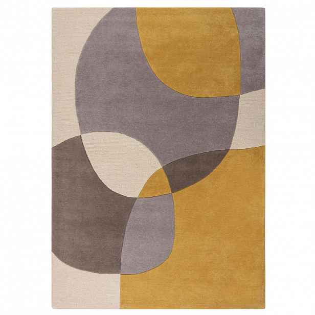 Flair Rugs VLNĚNÝ KOBEREC, 170/120 cm žlutá