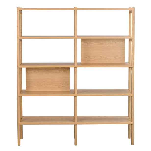 Knihovna v dekoru dubu 140x166 cm Holton - Rowico