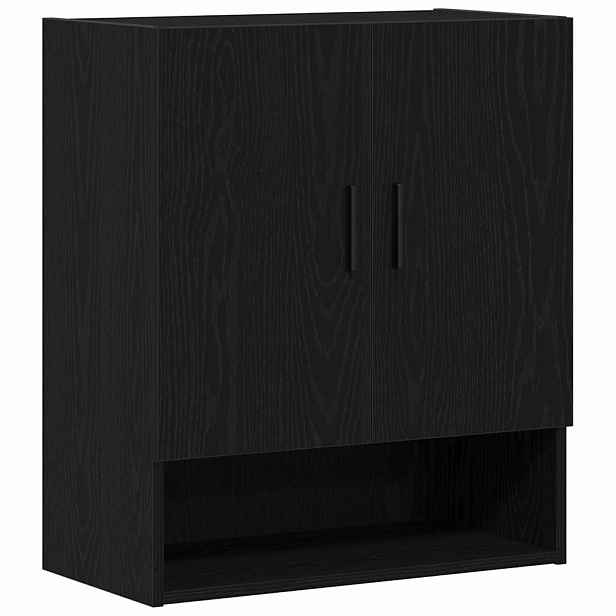 vidaXL Nástěnná skříň 60 x 31 x 70 cm Kompozitní dřevo Černý dub