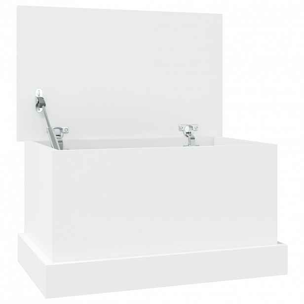 vidaXL Úložný box bílý 50 x 30 x 28 cm, dřevo