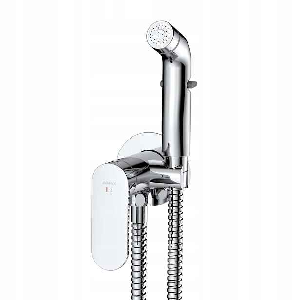 Avapax Lunepo Podomítková bidetová baterie Chrom s hadicí a sluchátkem