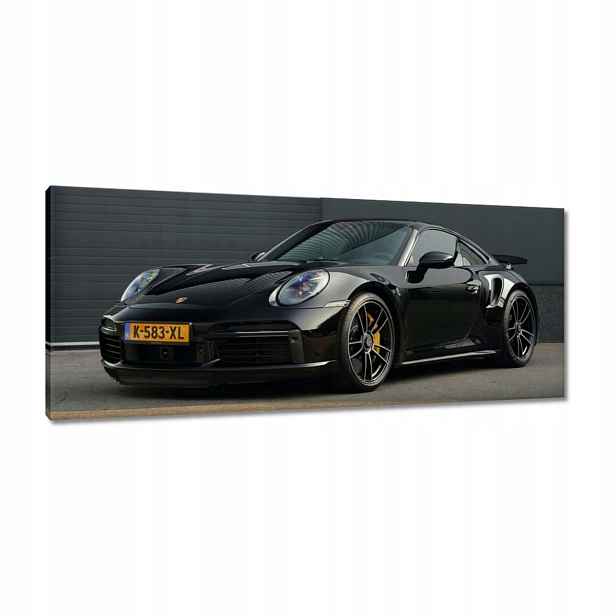 Obrazy 100x40 Černé Porsche Auto