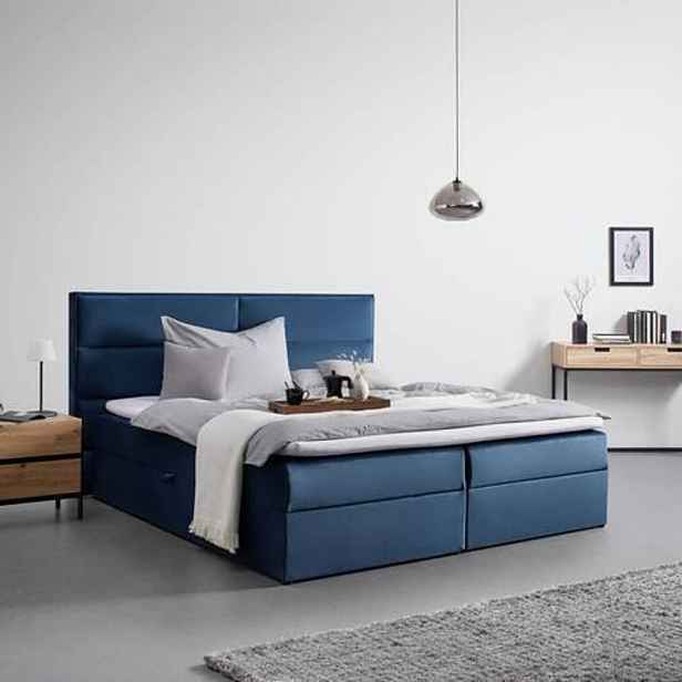 Boxspring Postel Kilian Modrá 180