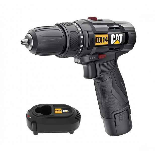 Caterpillar - 12V AKU šroubovák, 1x aku 2,0 Ah Li-Ion, nabíječka DX14