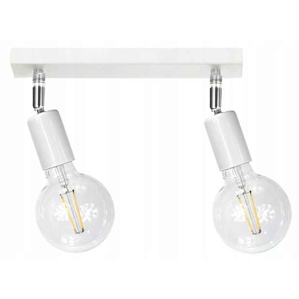 Stropní svítidlo stropní svítidlo spotový lustr Edison, bílá, loftová Led stropní lampa