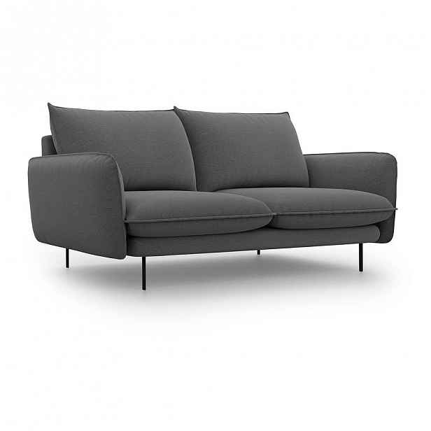 Tmavě šedá pohovka Cosmopolitan Design Vienna, šířka 160 cm