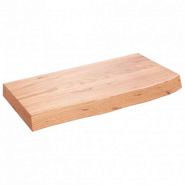 vidaXL Koupelnová deska hnědá 60x30x(2-6) cm ošetřený masivní dřevo