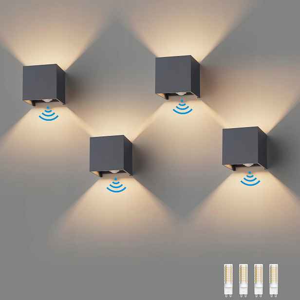 Zahradní nástěnné svítidlo Klighten G9 9 W Hnědé 2ks