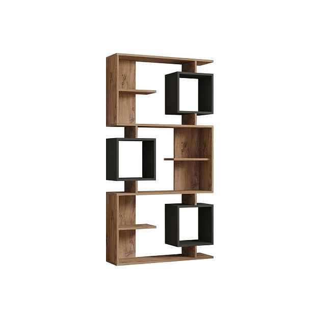 Knihovna Icardi Anthracite and Atlantic Pine