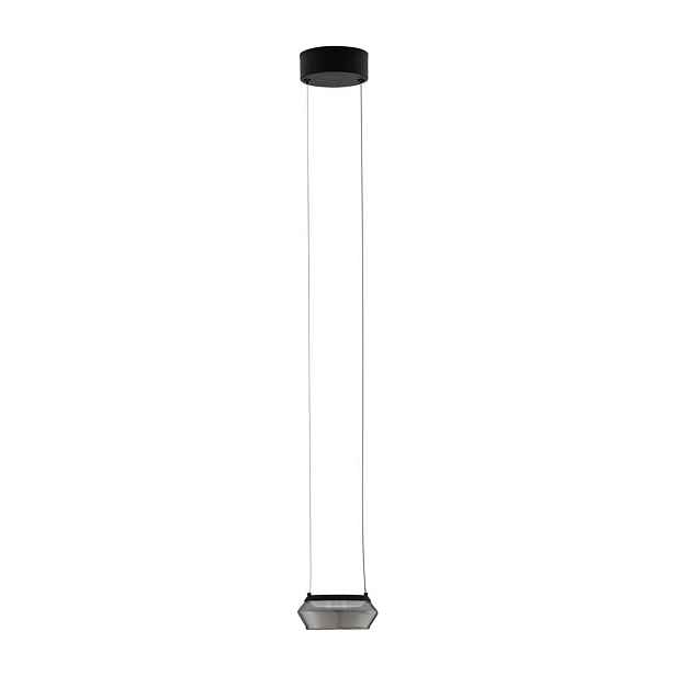 Matně černé skleněné LED závěsné svítidlo ø 14 cm Jailyn – Nova Luce