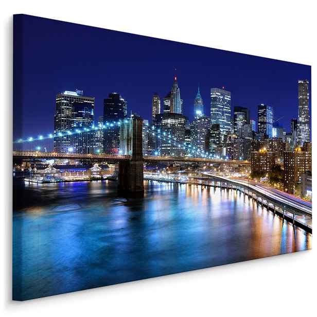 Plátno Panorama New Yorku V Noci I. Varianta: 40x30
