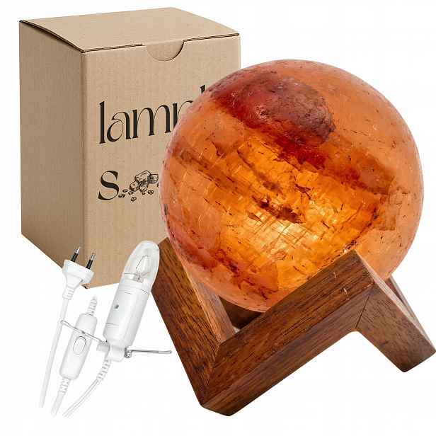 Solná lampa Himalájská Kula Luna měsíc Moon Lyra ionizátor vzduchu