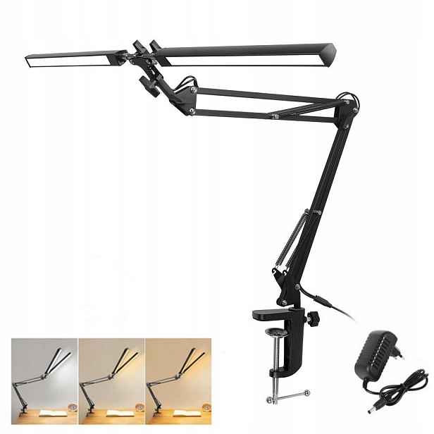 Kreslicí Lampa Led Stolní Lampa Dvojitá Výkonná Nabíječka 24W