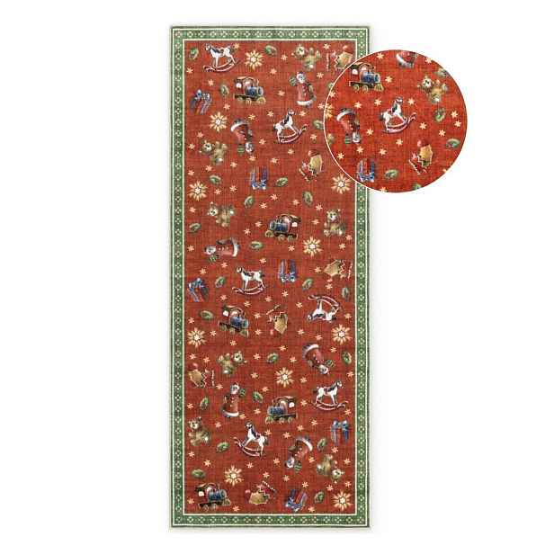 Červený/zelený běhoun s vánočním motivem 80x200 cm Toy's Delight Nostalgic Noel Red Green – Villeroy&Boch