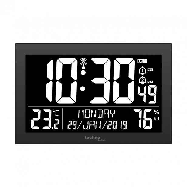 Digitální nástěnné hodiny s budíkem Ws 8017