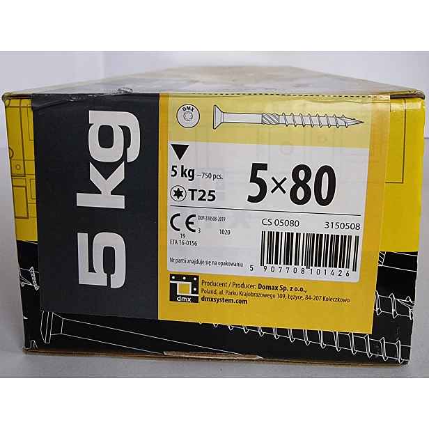 Tesařské Vruty Do Dřeva 5x80 Kuželové 5kg!!!