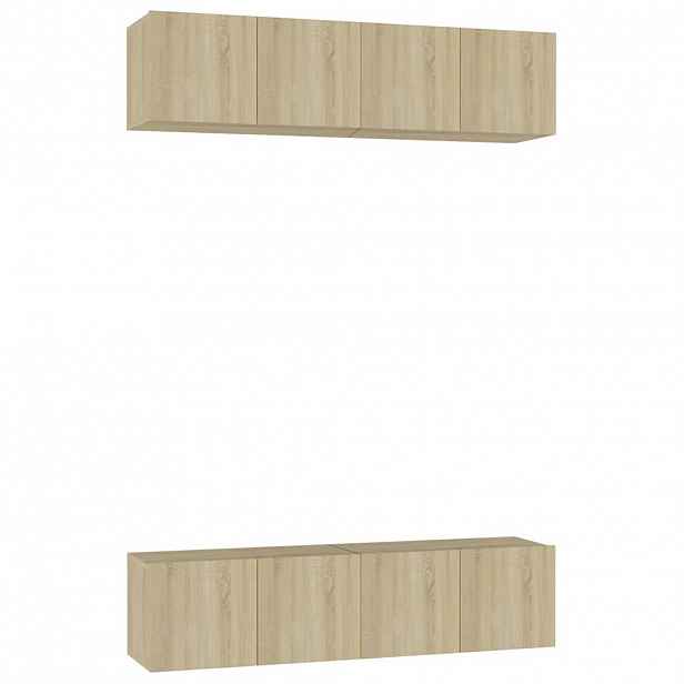 vidaXL TV skříňky 4 ks dub sonoma 60 x 30 x 30 cm kompozitní dřevo