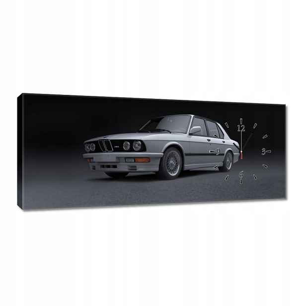 Nástěnné hodiny 100x40 Bmw M5 Žralok Klasika