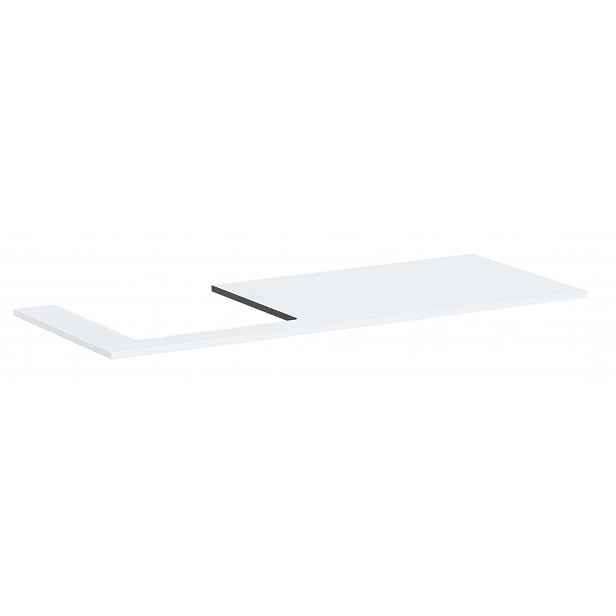 Hansgrohe Xilesa E - Deska pod umyvadlo, 138x55 cm, výřez vlevo, matná bílá 54272700
